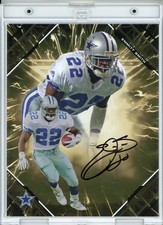 2025 Emmitt Smith Dallas Cowboys Signed Football Under Wraps NFL Emanate /50