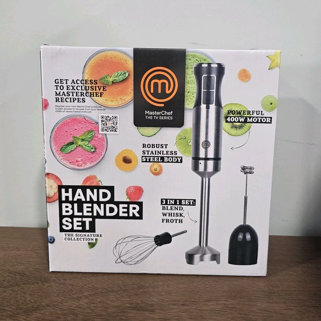 MasterChef Signature Collection Hand Blender Set 400W Whisk Frother
Opens in a new window or tab