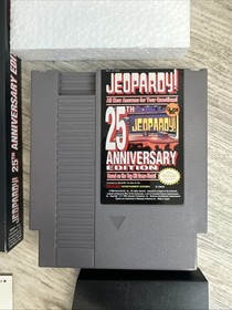 Jeopardy: 25th Anniversary Edition NES Nintendo With Box Manual Sleeve Excellent