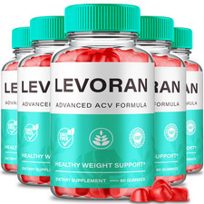  5 Pack Levoran Keto ACV Gummies, Advanced Weight Loss Management Gummy