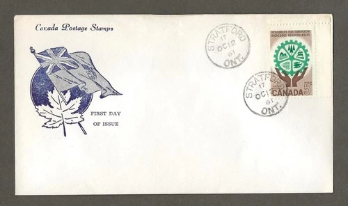 Canada first day cover, Cachet, 395 1961 Industry [731
