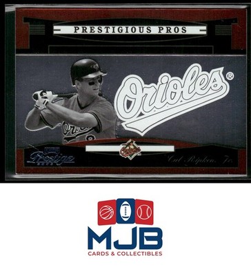 2005 Playoff Prestige Cal Ripken Jr. Prestigious Pros Orange #/500 #PP-8 Orioles