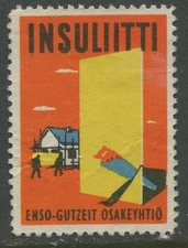 Finland Insuliitti Enso-Gutzeit Building Material Insulation Board Ad Stamp