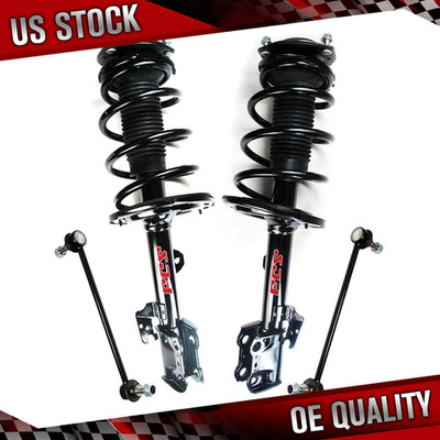 FCS Complete Front Struts W/Sway Bar For 2009-2010 Toyota Highlander 2.7L 2WD