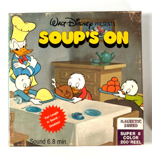SOUPS ON 1948 DONALD DUCK DISNEY SUPER 8 SOUND