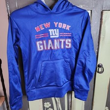 NFL Team Apparel New York Giants Hoodie Girls Size L Large 10/12 