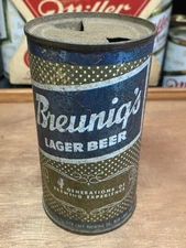 Breunigs Flat Top Beer Can Breunig Brewing Co Rice Lake Wi Beer Can