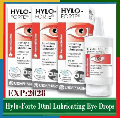 3 x Packs Hylo-Forte 10 ml Lubricating Eye Drops