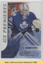 2015-16 Upper Deck Ice Premieres 562/1499 Level 4 Antoine Bibeau #137 READ 0af