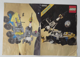 VINTAGE LEGO SPACE 6950 MOBILE ROCKET TRANSPORT 100% COMPLETE w MANUAL & EUC!
