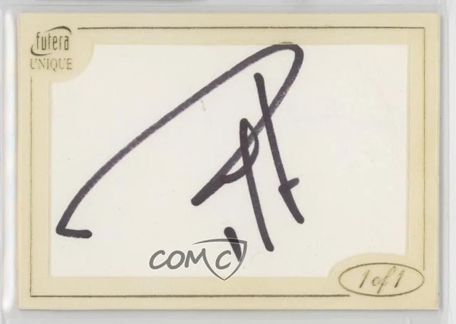 2006 Futera Unique World Football Gold Plate 1/1 Gus Poyet Gustavo Auto 4f5