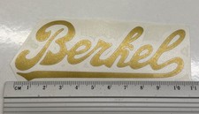 BERKEL Schriftzug Aufkleber groß gold, Waagen Aufschnittmaschine sticker Decal
