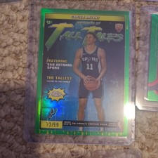 2025-26 Topps Chrome Carter Bryant Tall Tales RC Green Refractor #/99 Spurs