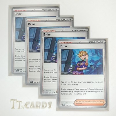 Briar 100/131 x4 Playset 4x - Pokemon SV Prismatic Evolutions PRE - 4 Card Set