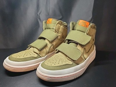 Size 9.5 - Air Jordan 1 Retro Double Strap High Olive Canvas