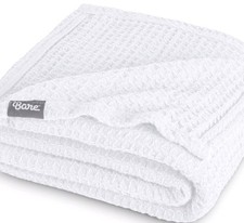Bare Home Cotton Waffle Blanket