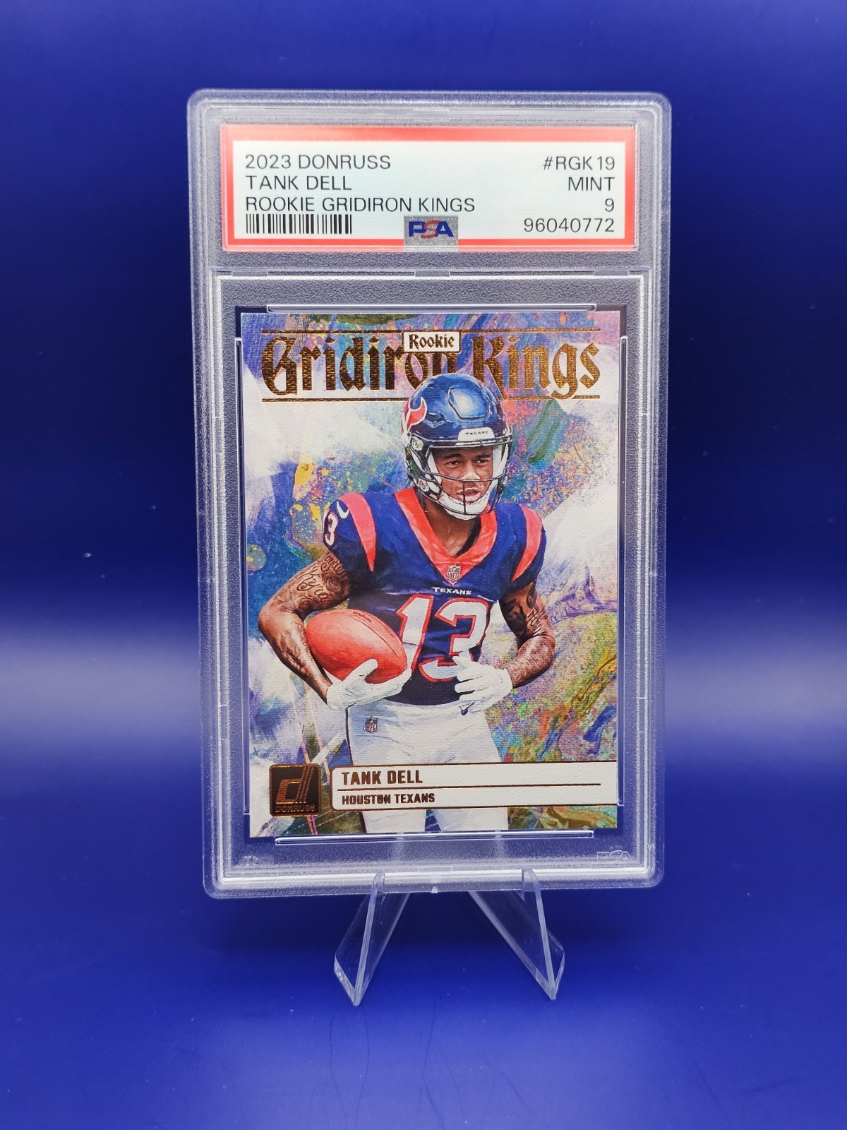 Tank Dell 2023 Donruss Gridiron Kings #RGK-19 PSA-9 (RC) Houston Texans