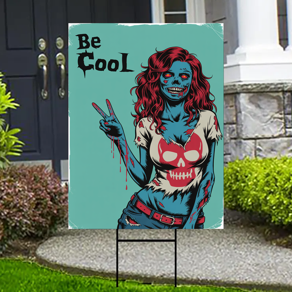 be-cool-zombie-girl-halloween-yard-sign-outdoor-scary-lawn-decoration