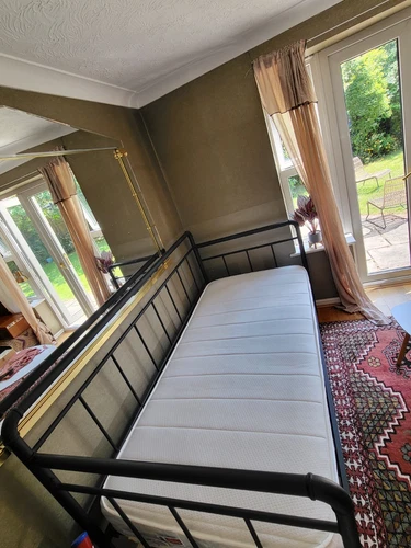 Black Metal Day Bed Single