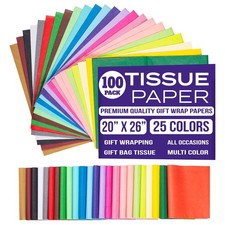 Tissue Paper for Gift Bags - Tissue Paper Bulk  25 Colors 100 Sheets Colored...