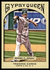 Dallas Braden 2011 Topps Gypsy Queen #117 Athletics MLB READ FREE SHIPPING