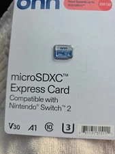 Onn 256GB Micro SD Express Card for Nintendo Switch 2*BRAND NEW*NEVER OPENED*