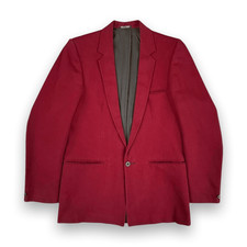 John Peters Vintage 1970s Made in England Wool Blazer Red S
