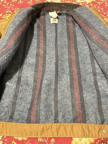 Vintage Carhartt Men’s Detroit Jacket 6BLJ Blanket Lined USA Large 44 - Picture 9 of 12
