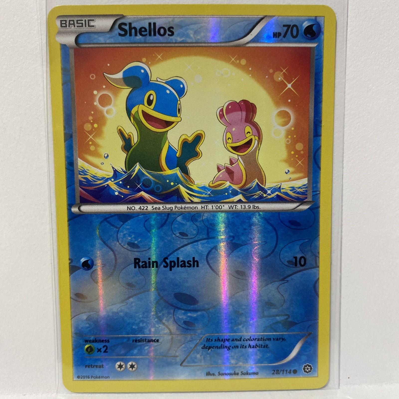 Shellos 28/114 XY - Steam Siege Reverse Holo