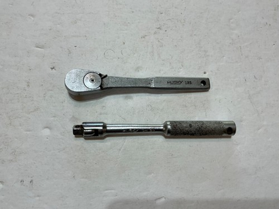 #ad Vtg Husky 1 4quot; ratchet CM41 amp; breaker bar CM50 made in USA all for $45 OBO $45.00