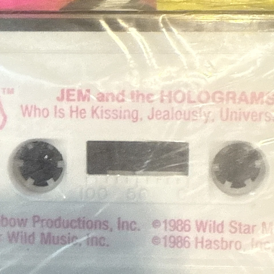 1986 Hasbro Jem And The Holograms Sealed Cassette Tape - Who Is He Kissing NIP - Image 4 of 4
