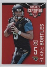 2014 Panini Totally Certified Mirror Platinum Red 12/25 Blake Bortles Rookie RC