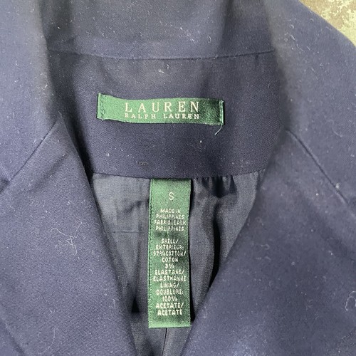 Women’s Lauren Ralph Lauren Blazer Gold Button Crest Logo Size Small Preppy - Picture 8 of 11