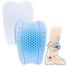 2Pcs Ski Guards Gel Pads, 6 x 4 Inch Snowboard Shin Pads, Reusable Ski Shin P...