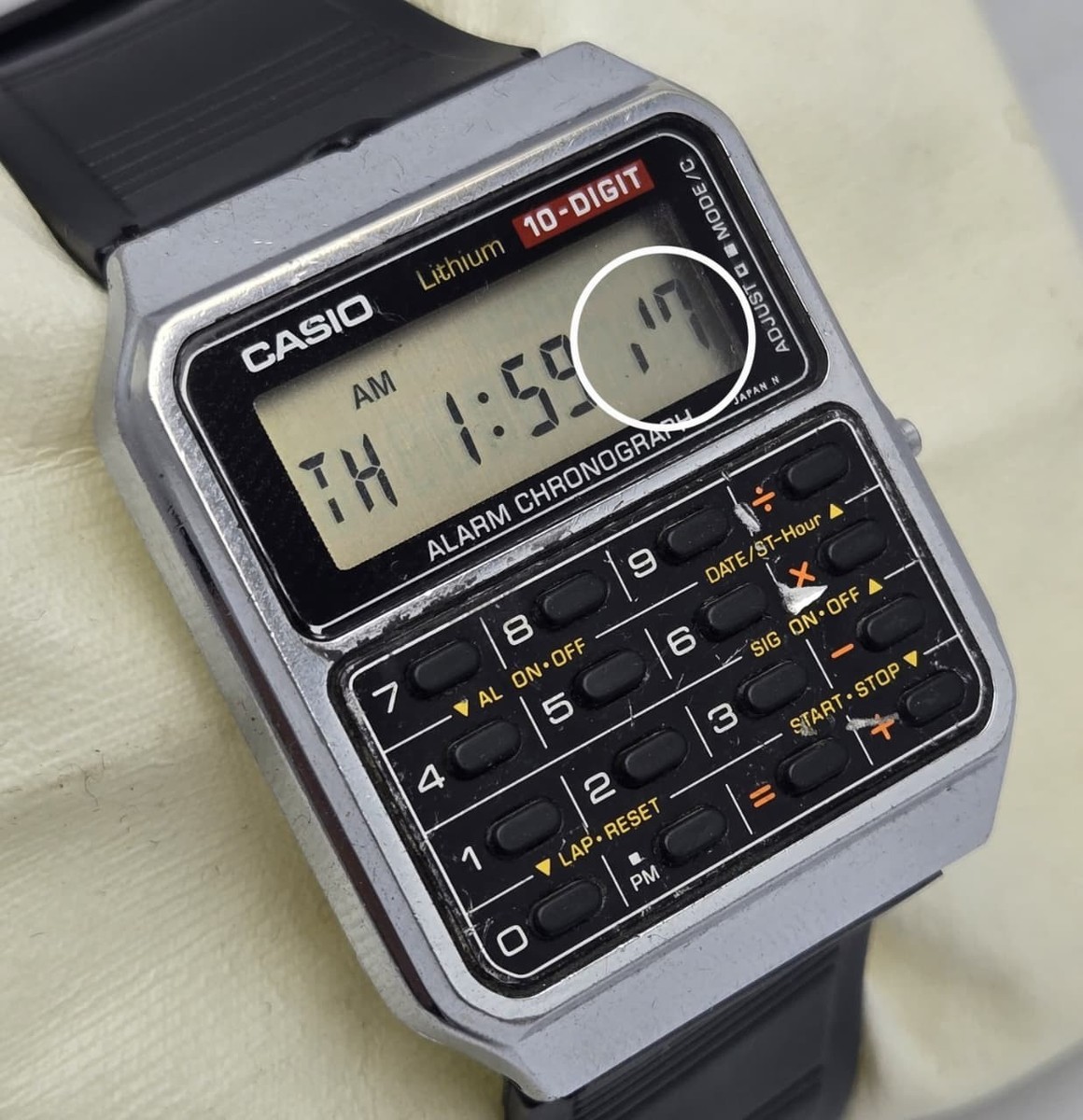 Casio Lithium 481 Calculator CA-601 Quartz 10 Digit Vintage Men's