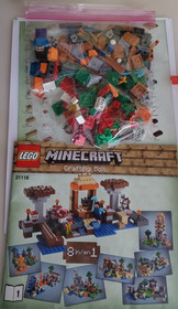 Lego (21116) Minecraft, Crafting Box, Used, 100% Complete w/ Book #1, No Box