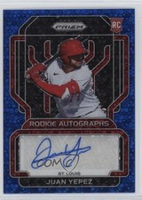2022 Panini Prizm Rookie Blue Donut Circle 44/50 Juan Yepez #RA-JY Auto 18yk