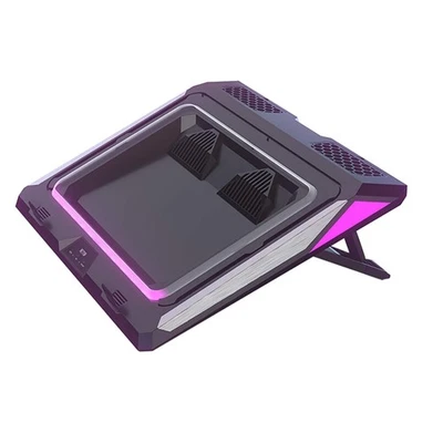 GT300 Double Fan Gaming Laptop Cooler Pad with Lights & Dust Filter | 14-17 I... - Image 1 of 4