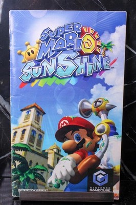 NO GAME- Super MARIO SUNSHINE INSERT Authentic MANUAL ONLY! Nintendo GAMECUBE #5
