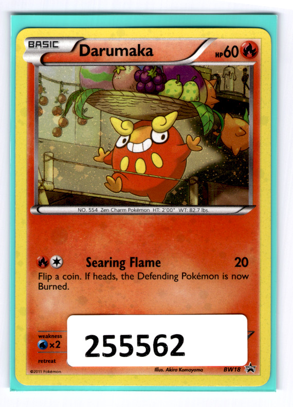 (255562) BW18 DARUMAKA Black & White Pokemon Black Star Promo Card
