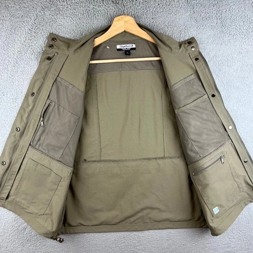 Magellans Travel Gear Mens Utility Vest Large Olive Green Multi Pocket Safari image 6