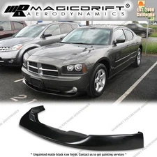 For 06-10 Dodge Charger IKON V2 Style Front Bumper Lip Splitter Unpainted PU