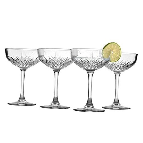 Coupe Cocktail Glasses Set Of 4 - Exclusive Martini, Timeless Coupe Glasses