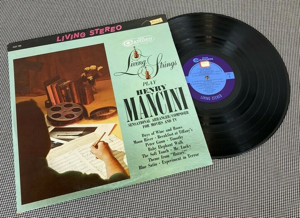HENRY MANCINI - LIVING STRINGS - 1962 VINYL LP (TB-144) - Image 2 of 3