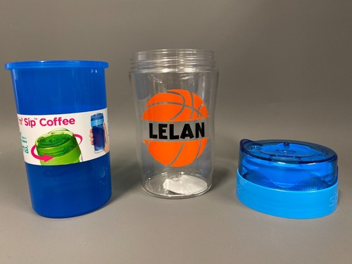 Brand New Personalised Name Blue Sistema 315ml Twist N Sip Coffee Travel Mug - Picture 3 of 3