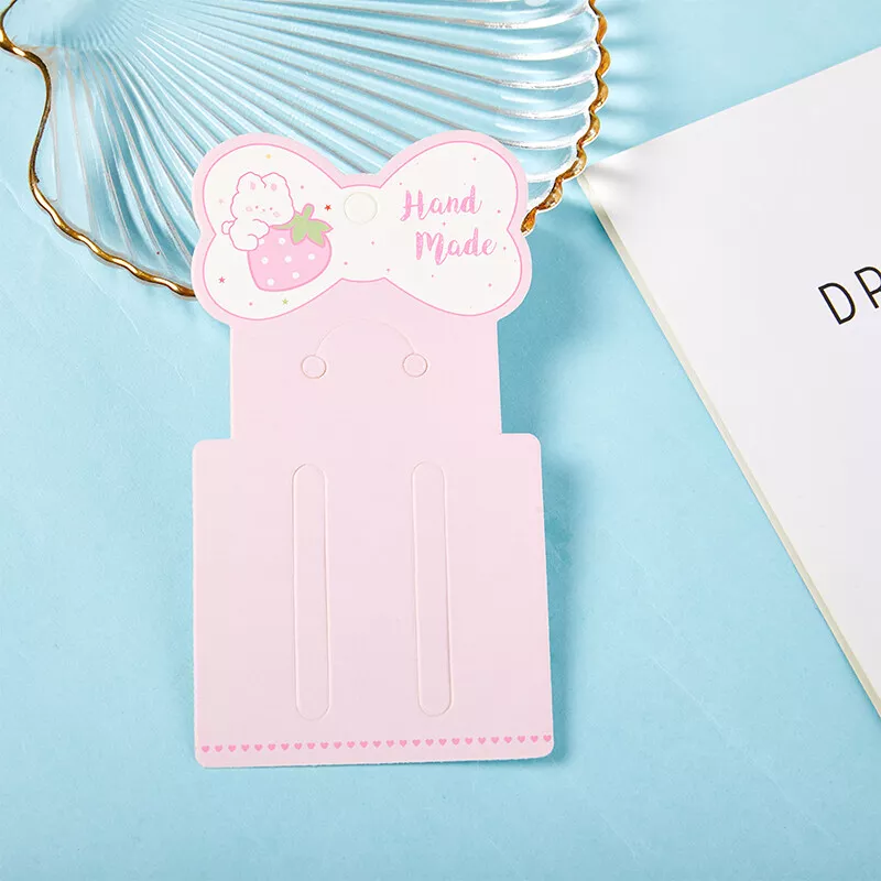 50Pcs Cute Hair Accessories Hairpin Display Cards Tag For DIY Hair