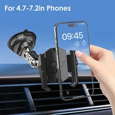 Car Phone Holder Dashboard Windshield Phone Mount Universal for iPhone Samsung
