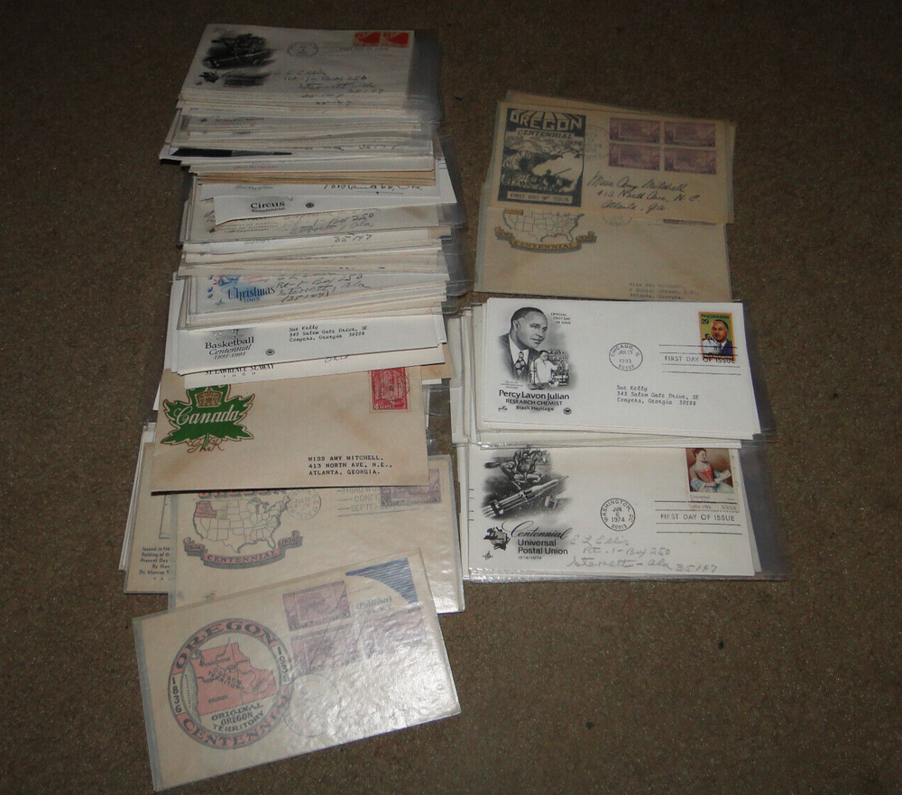 Lot of 117 US FDC ENVELOPES W/STAMPS AS PICTURED MIXED LOT IN NICE CONDITION