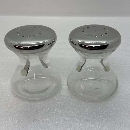 Mid-Century Nelson Cornelius Hourglass Bauhaus Salt & Pepper Shaker Set Vintage