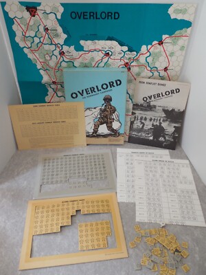 OVERLORD: THE NORMANDY CAMPAIGN, #104, CONFLICT GAMES, 1973, OPEN BOX, RPG!
